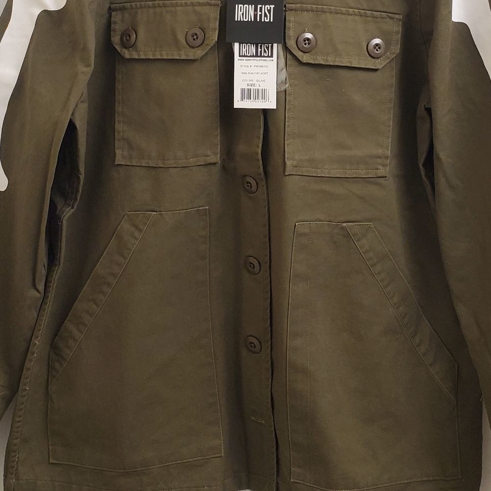 🤩New with tags Iron Fist Bone in Military jacket sizes S & M - Picture 3 of 8
